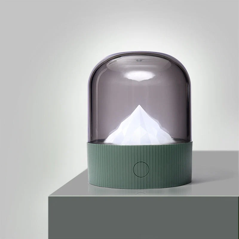 Dekorative Tischlampe mit Berg Motiv