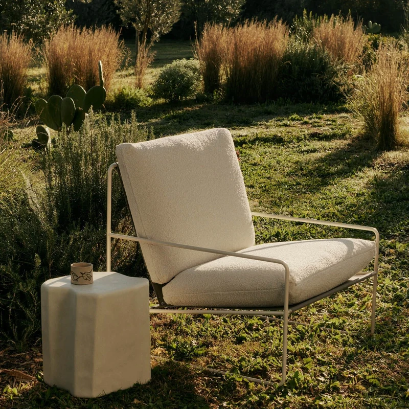 Sessel Desert 1-Sitzer Pure Bouclé/Cashmere Outdoor - ferm LIVING