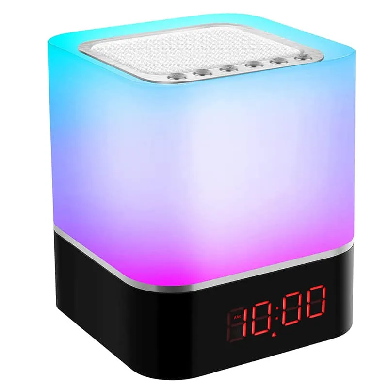 Nachtlicht mit Bluetooth Lautsprecher und Uhr