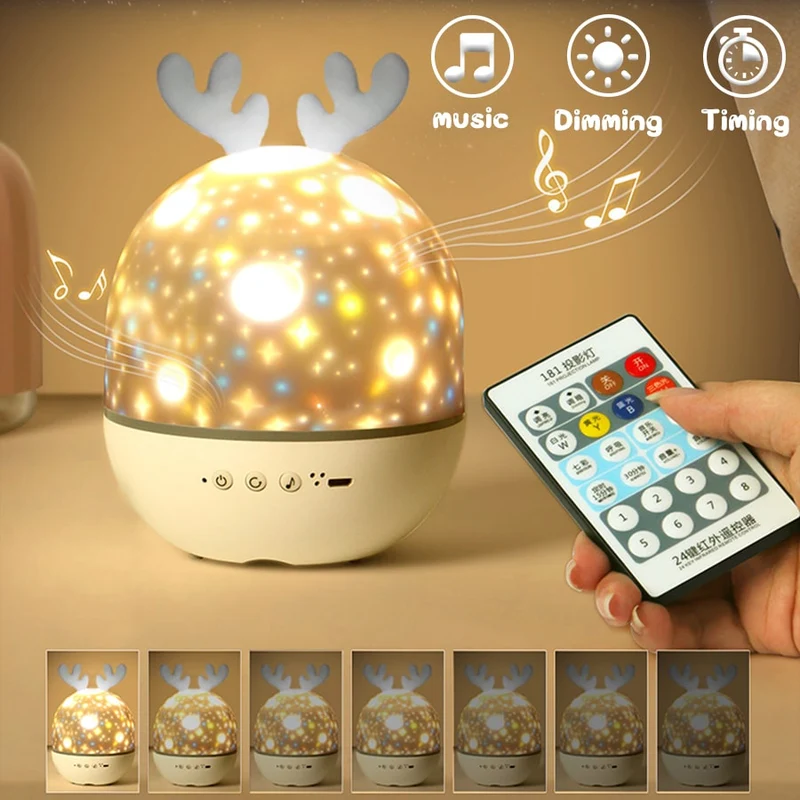 Kinder Nachtlicht Projektor mit Bluetooth