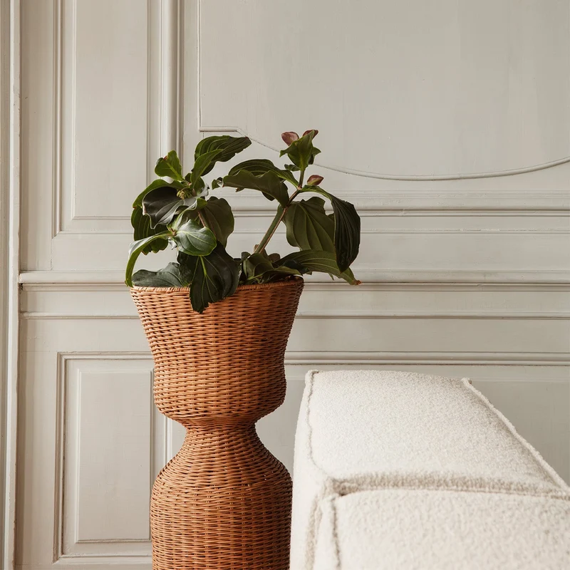 Agnes Pflanzenständer Rattan Tall - ferm LIVING