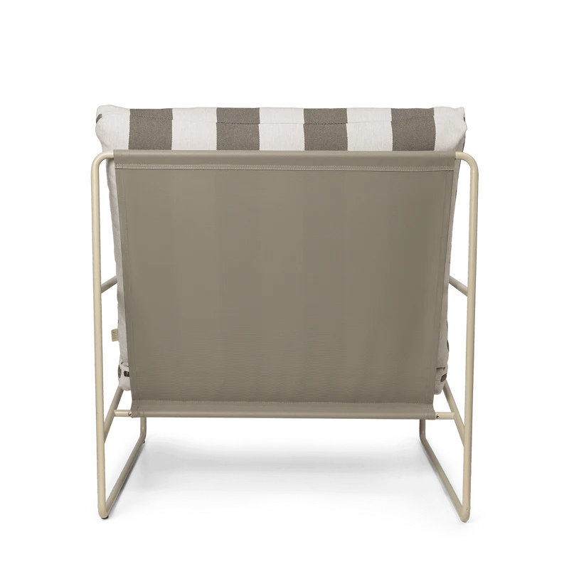 Sessel Desert 1-Sitzer gestreift Cashmere/Chocolate Outdoor - ferm LIVING