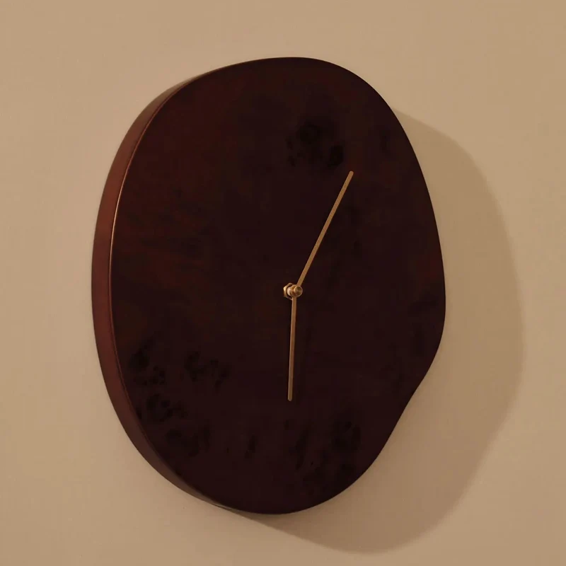 Wanduhr Melt Dark Stained Burl - ferm LIVING