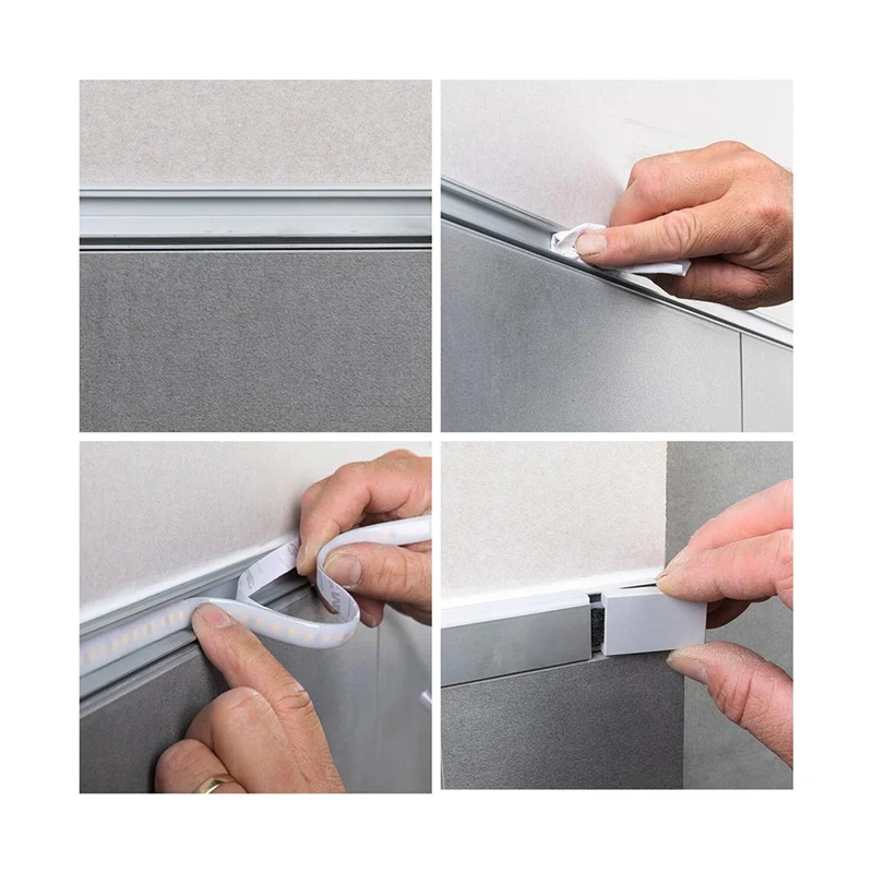 LumiTiles LED Strip 1m Aufbauprofil Top Alu-Eloxiert