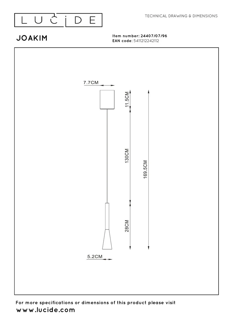 LED-Pendelleuchte Joakim dimmbar CCT höhenverstellbar