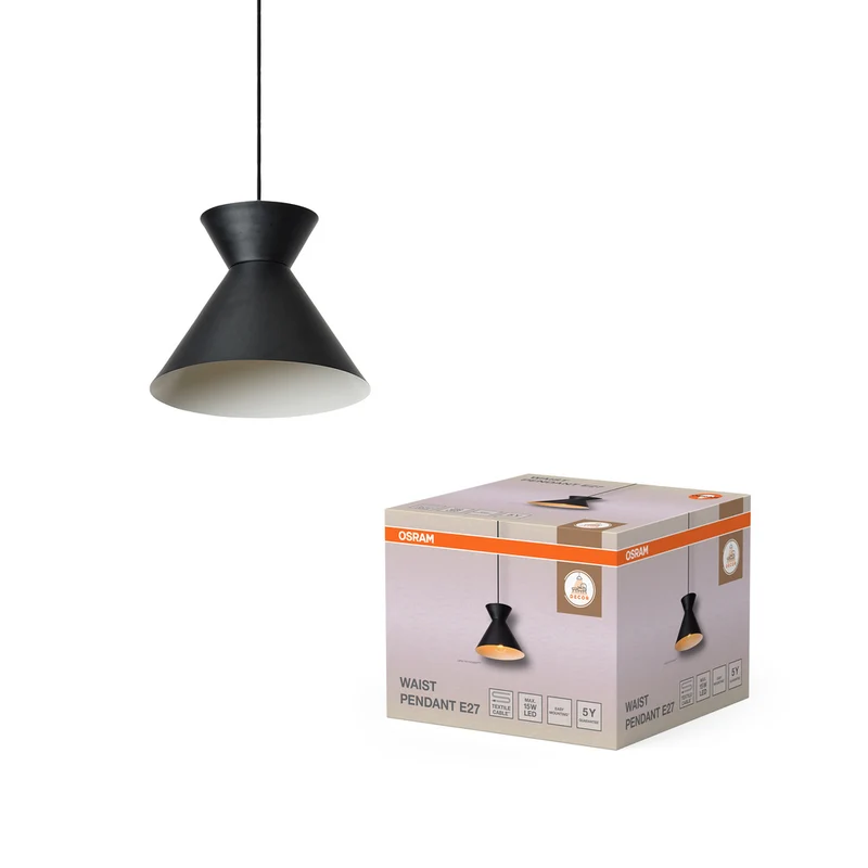 OSRAM DECOR Waist Pendelleuchte E27 Schwarz