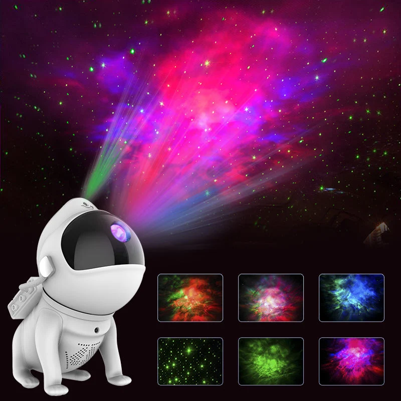 Galaxy Projektor im Hunde Astronauten Design