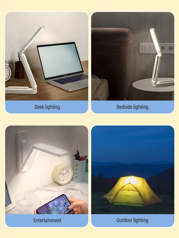 Nachtlicht Dimmbar Faltbar – Touch, Fernbedienung, USB