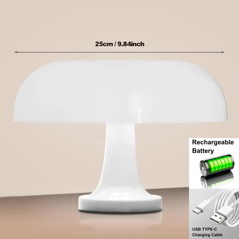 Nachtlicht Pilz Weiß – Dänisches Design, Deko