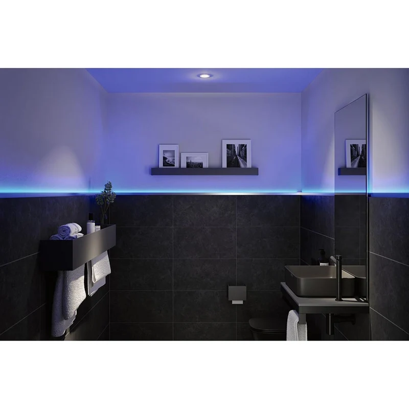 LumiTiles LED Strip Einbauprofil Top 2m Alu-Eloxiert Satin