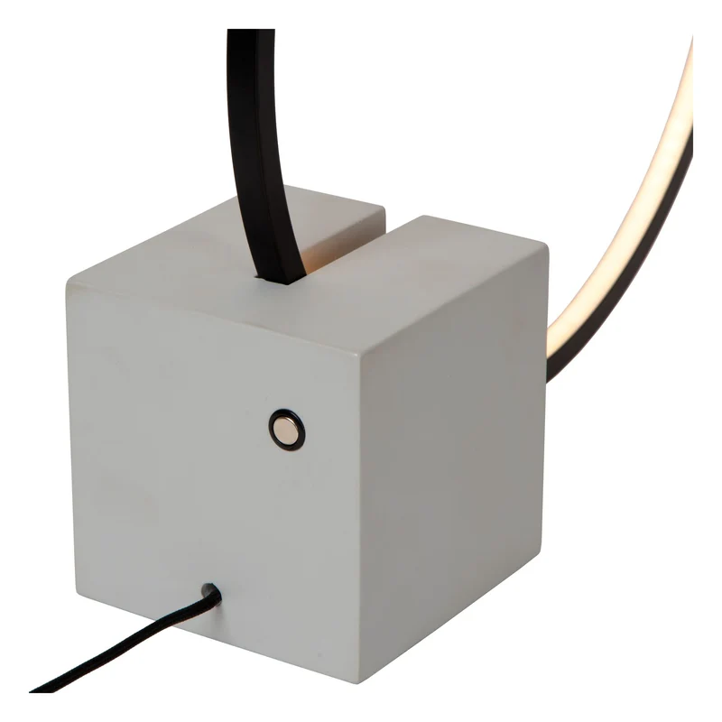 LED-Tischleuchte Cirkelis mit Touchdimmer Schwarz 32cm