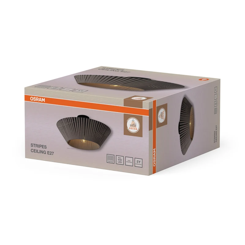 OSRAM DECOR Stripes Deckenleuchte 1xE27 Dunkelgrau