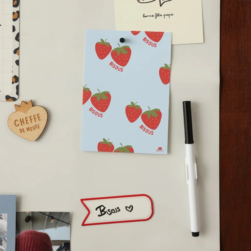 Rechteckige Magnettafel Lin Beige S (38 cm x 58 cm)