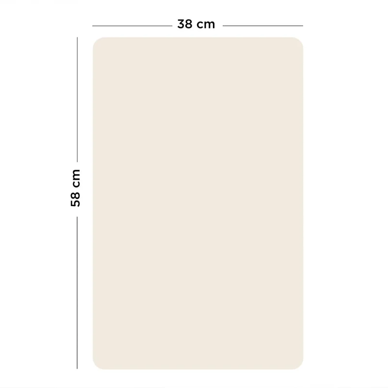 Rechteckige Magnettafel Lin Beige S (38 cm x 58 cm)