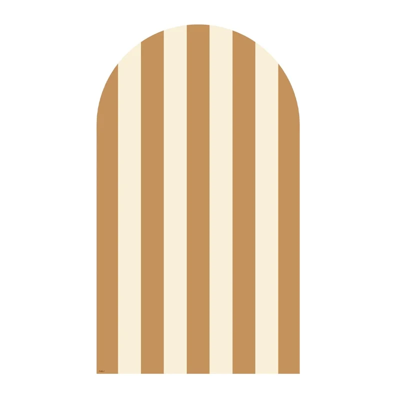 Gebogene Magnettafel Stripes Camel (1m x 58cm)