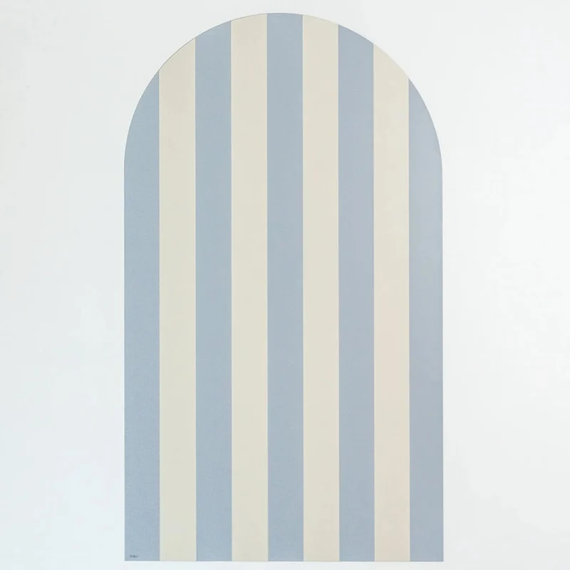 Gebogene Magnettafel Stripes Blue (1m x 58cm)