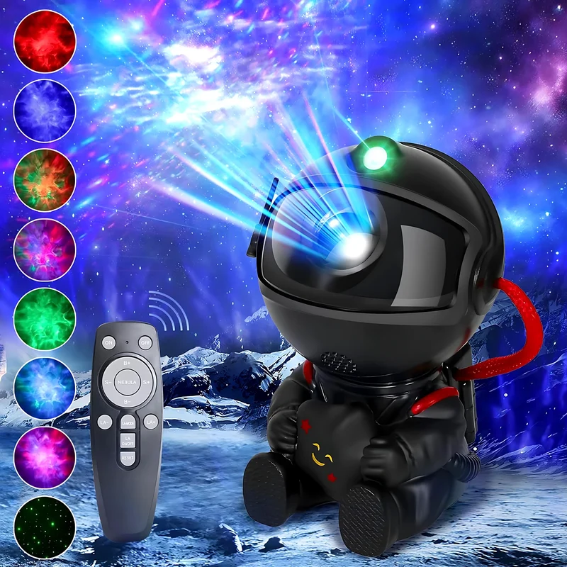 Sternenhimmel Projektor Astronaut Schwarz – LED, Decke