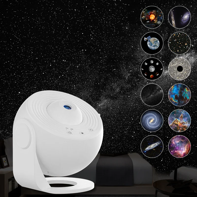 Sternenhimmel Projektor Vollweiß – 360°, LED, Raumdeko