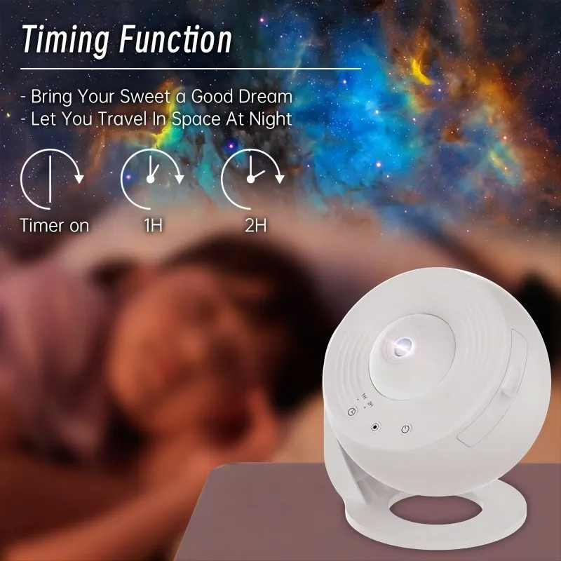 Sternenhimmel Projektor Vollweiß – 360°, LED, Raumdeko