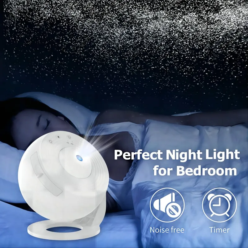 Sternenhimmel Projektor Vollweiß – 360°, LED, Raumdeko