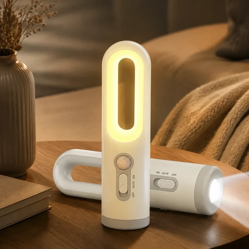 Stilllicht Taschenlampe – Bewegungssensor, 2-in-1 LED