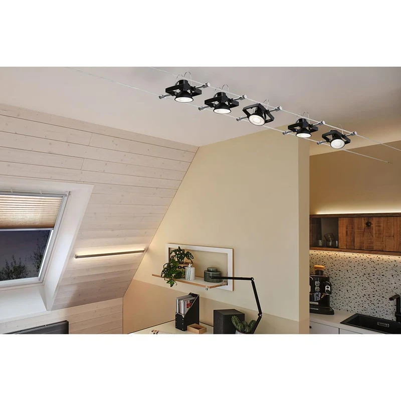 GU5,3 6,5W LED Reflektor 4000K Dimmbar Schwarz-Matt