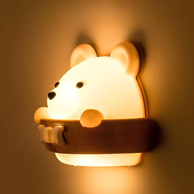 Wiederaufladbares Bär Nachtlicht dimmbar für Babys