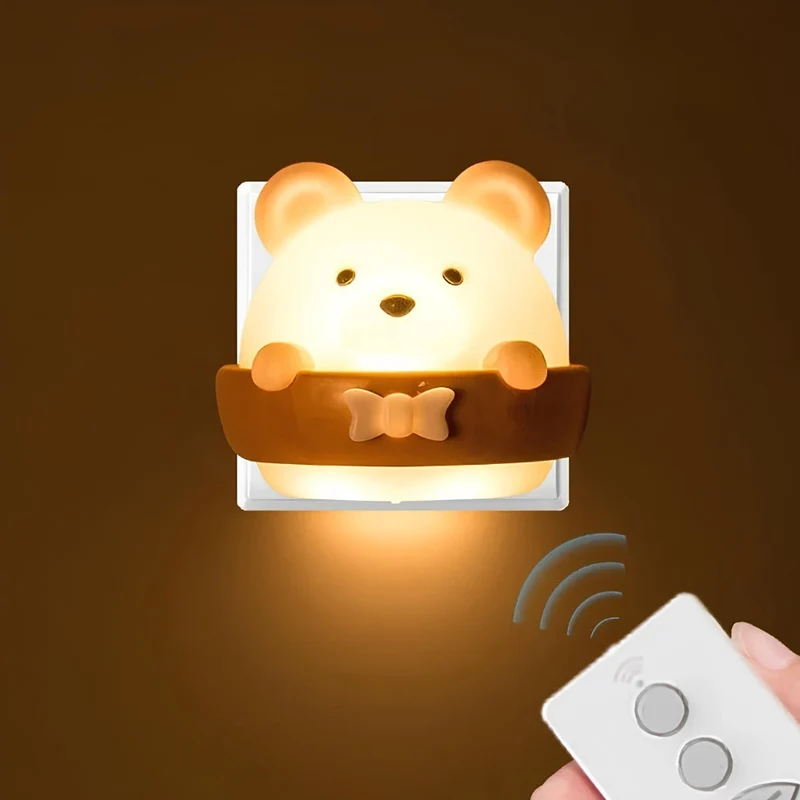 Wiederaufladbares Bär Nachtlicht dimmbar für Babys