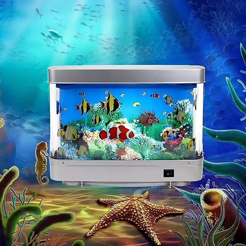Aquarium Nachtlicht Lampe mit Fischen