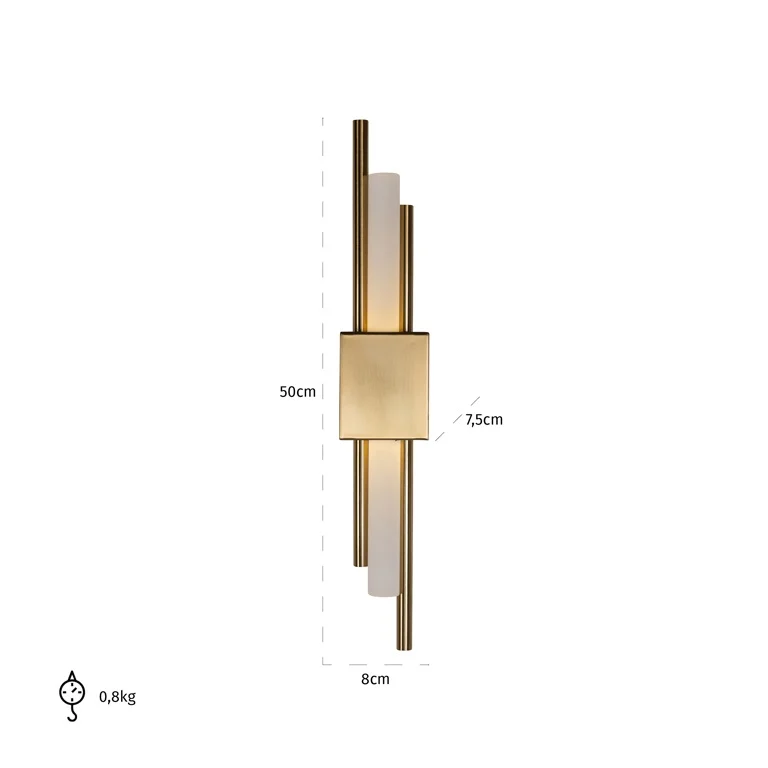 Wandlampe Mylas – Gold