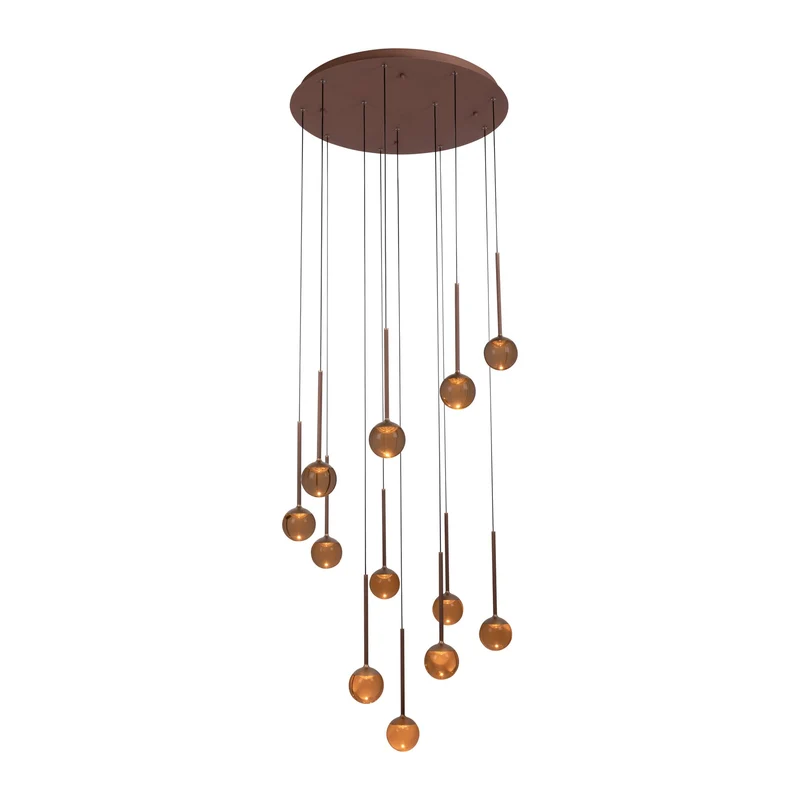 LED-Pendelleuchte Calina 12-flammig rund dimmbar CCT