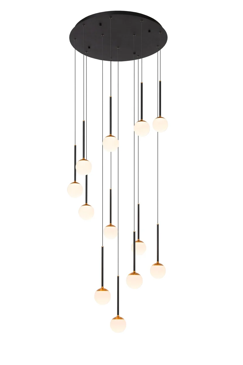 LED-Pendelleuchte Calina 12-flammig rund dimmbar CCT