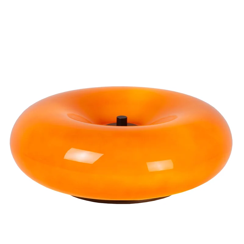 Tischlampe Sentino 3-flammig mit Schirm aus Glas Ø 29,5cm