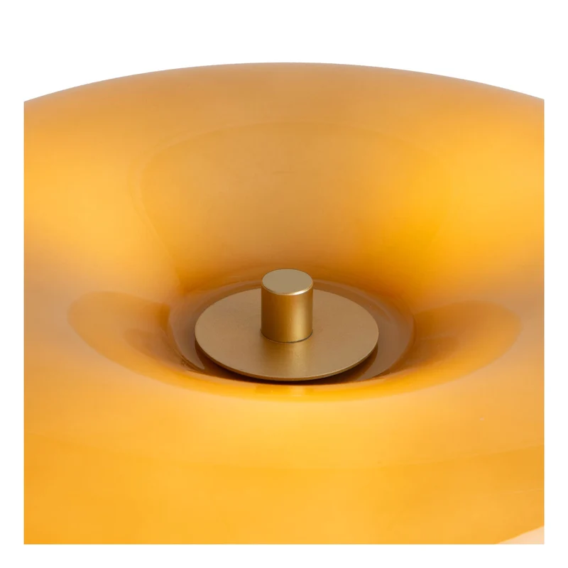 Tischlampe Sentino 3-flammig mit Schirm aus Glas Ø 29,5cm