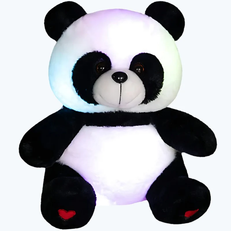 Leuchtendes Panda Plüschtier als Nachtlicht