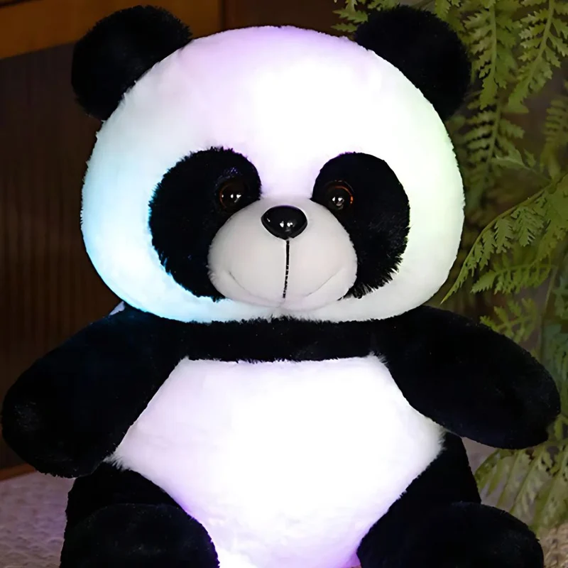 Leuchtendes Panda Plüschtier als Nachtlicht