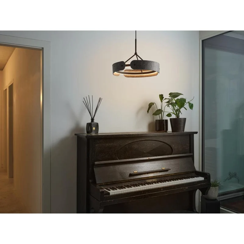 OSRAM DECOR Curve Felt Pendelleuchte 33W 830 Dunkelgrau