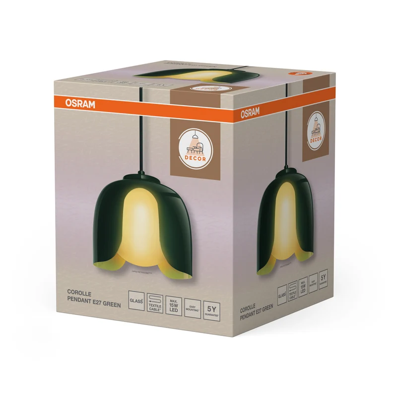 OSRAM DECOR Corolle Pendelleuchte E27 Grün