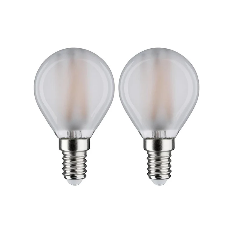 E14 4,5W LED Tropfen 2er Pack 2700K Filament Matt