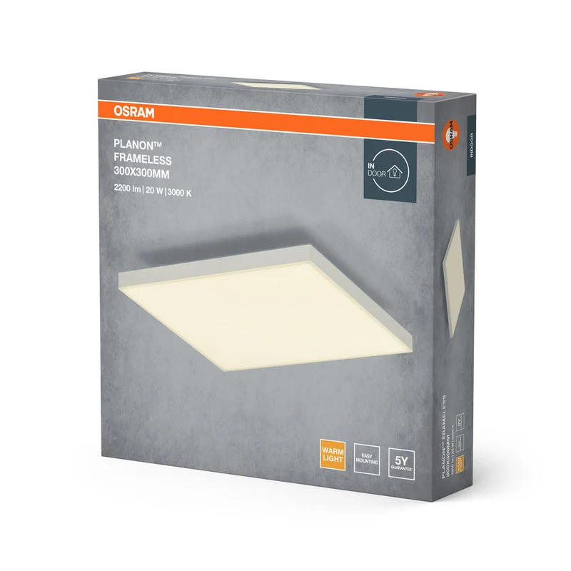 OSRAM Planon Frameless Deckenleuchte, 19W, 300x300mm