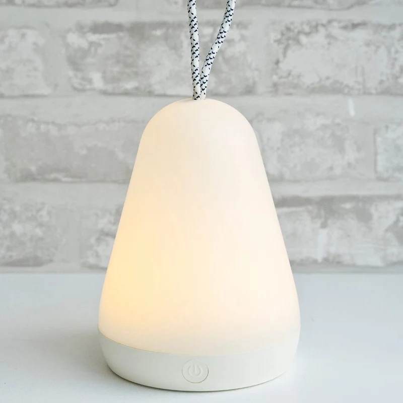 Laternenlampe mit Aufhänger & Fernbedienung, Weiß