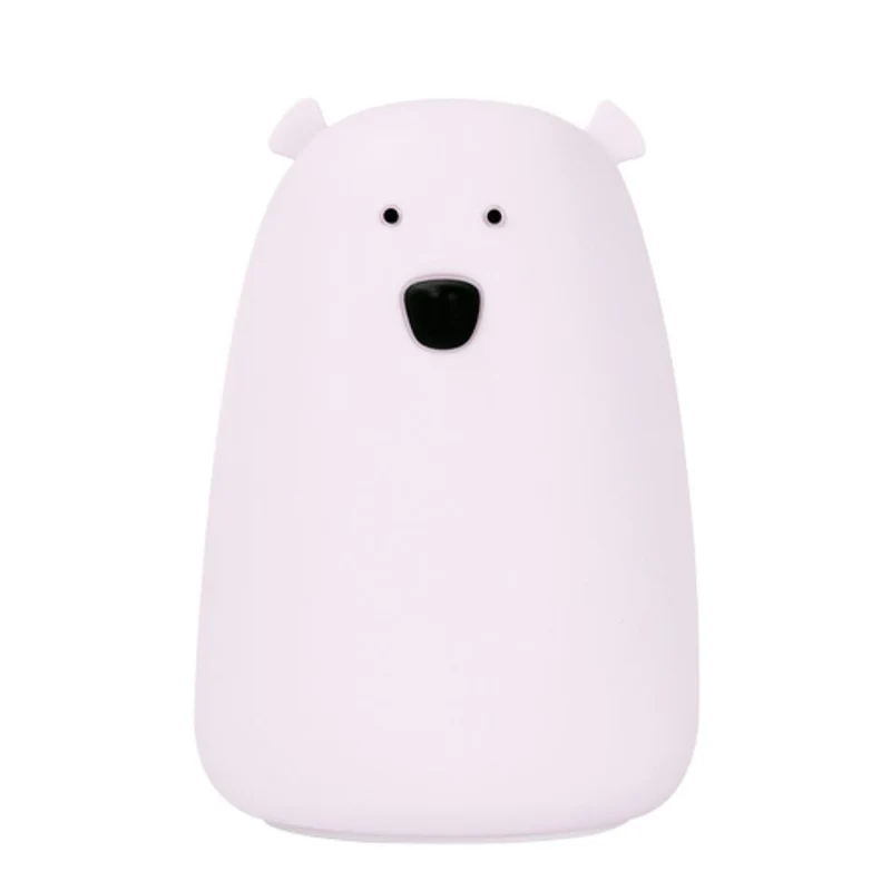 Nachtlicht Big Bear aus Silikon, Lavendel