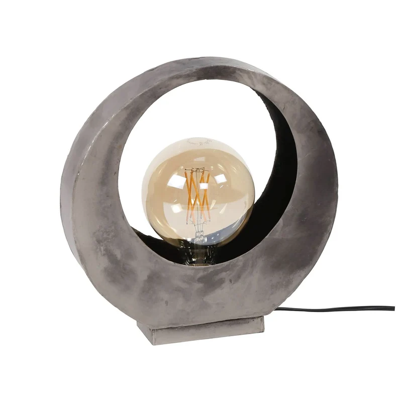 Tischlampe full moon – Alt Silber Finish