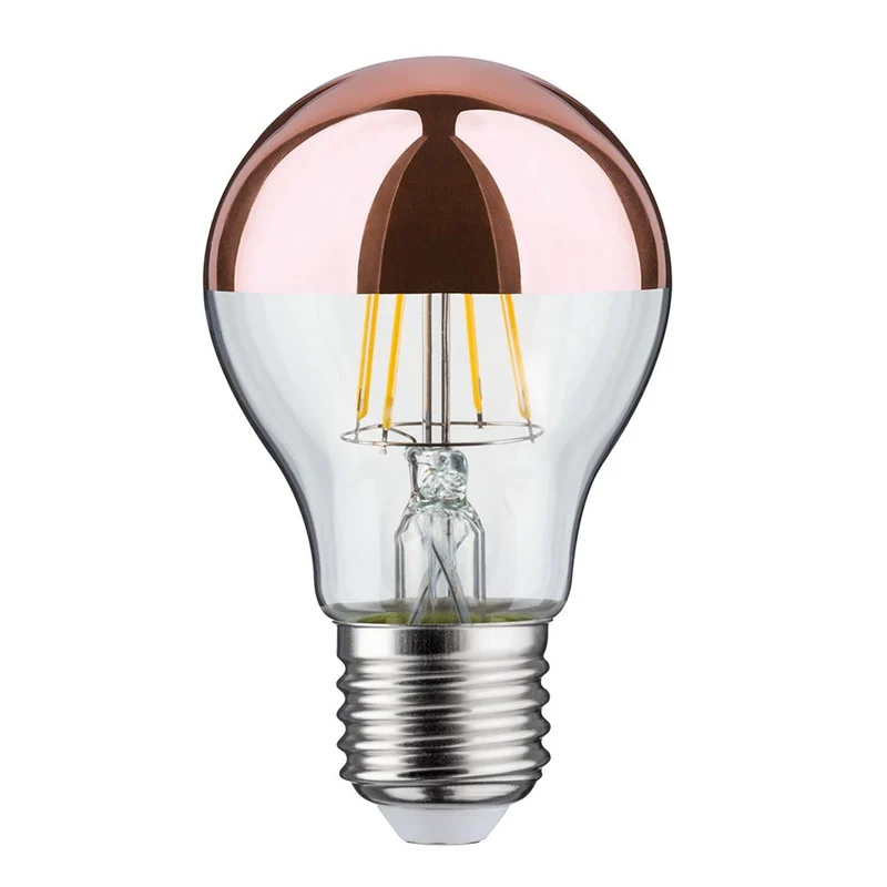 E27 6,5W LED Birne 2700K Kopfspiegel Kupfer