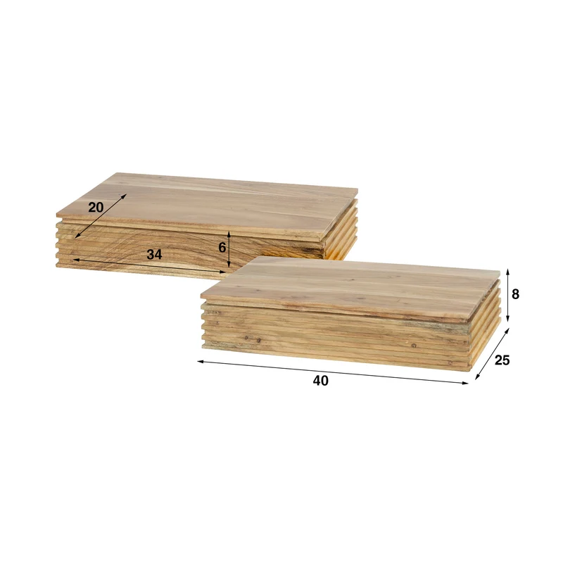 Nachttisch 2er-Set layer L 1 Schublade