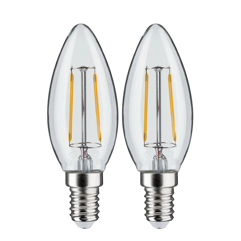 E14 2,7W LED Kerze Filament 2700K Klar