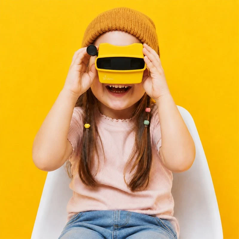 Retro 3D-Viewer in Gelb