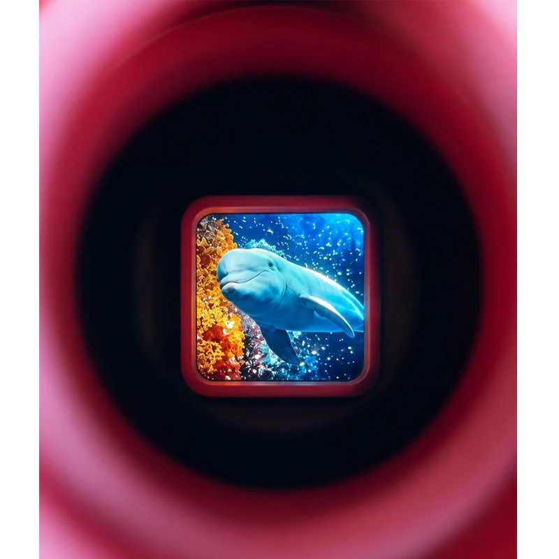 Retro 3D-Viewer in Rosa