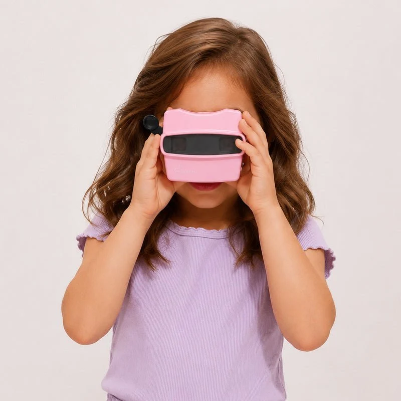 Retro 3D-Viewer in Rosa