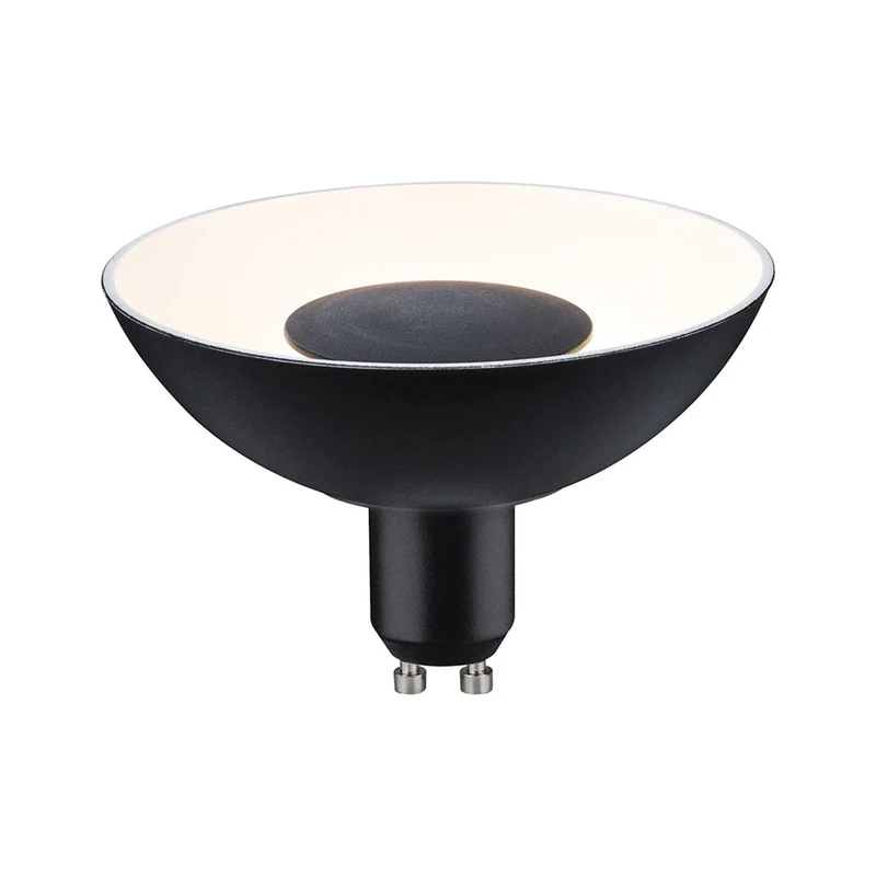 GU10 4,9W LED Reflektor Stufen-Dimmer Schwarz, Weiß 3000K
